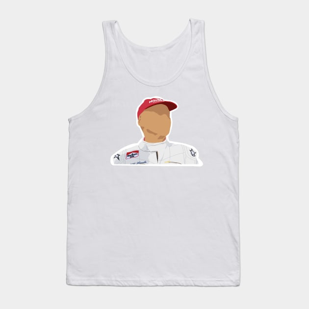 Formula 1 driver Niki Lauda Tank Top by royaldutchness